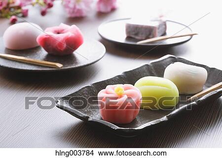 Picture - Japanese confectionery. Fotosearch