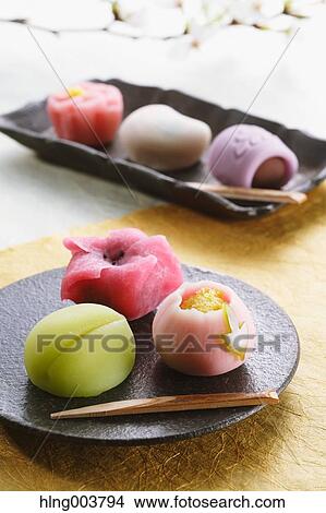 Japanese confectionery View Large Photo Image Picture - Japanese confectionery. Fotosearch