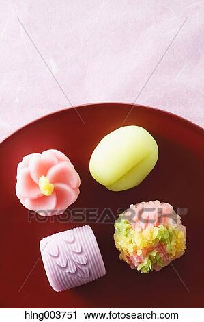 Stock Image - Japanese confectionery. Fotosearch