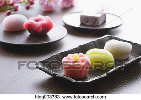Japanese confectionery View Large Photo Image Stock Image - Japanese confectionery. Fotosearch