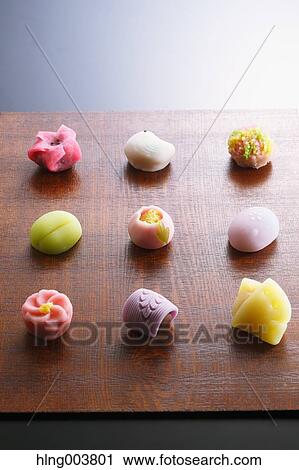 Japanese confectionery View Large Photo Image Stock Image - Japanese confectionery. Fotosearch