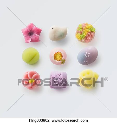 Japanese confectionery View Large Photo Image Stock Image - Japanese confectionery. Fotosearch