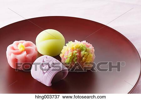 Japanese confectionery View Large Photo Image Stock Photo - Japanese confectionery. Fotosearch