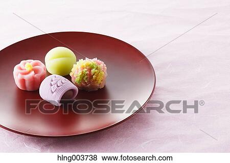 Japanese confectionery View Large Photo Image Stock Photo - Japanese confectionery. Fotosearch