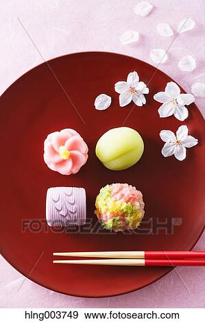 Japanese confectionery View Large Photo Image Stock Photo - Japanese confectionery. Fotosearch