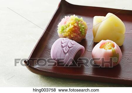 Japanese confectionery View Large Photo Image Stock Photo - Japanese confectionery. Fotosearch