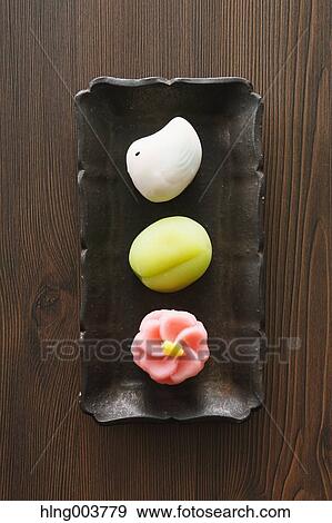 Japanese confectionery View Large Photo Image Stock Photo - Japanese confectionery. Fotosearch