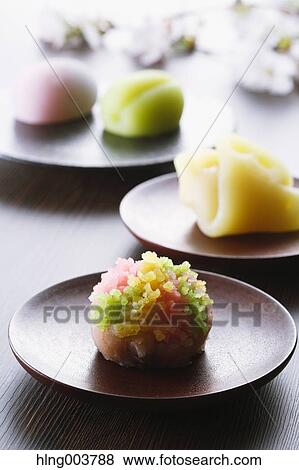 Japanese confectionery View Large Photo Image Stock Photo - Japanese confectionery. Fotosearch