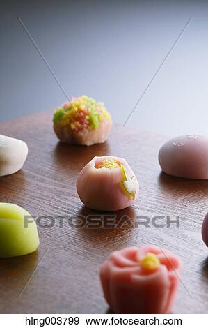 Japanese confectionery View Large Photo Image Stock Photo - Japanese confectionery. Fotosearch
