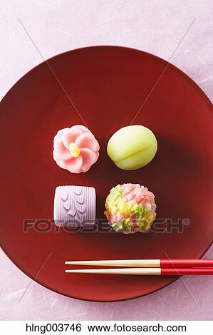 Japanese confectionery View Large Photo Image Stock Photograph - Japanese confectionery. Fotosearch