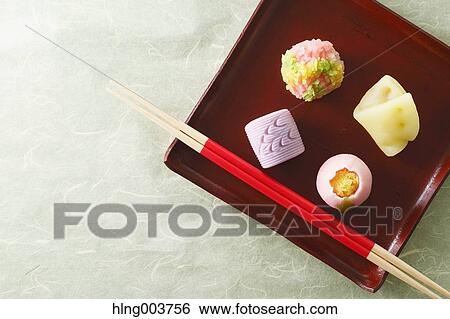 Japanese confectionery View Large Photo Image Stock Photograph - Japanese confectionery. Fotosearch
