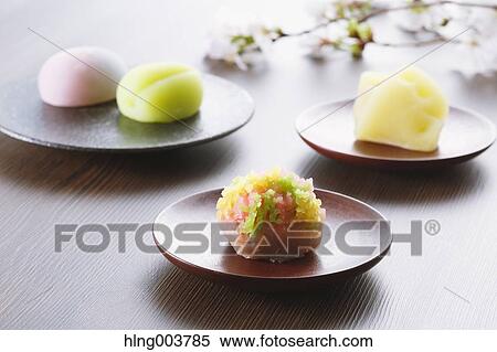 Japanese confectionery View Large Photo Image Stock Photography - Japanese confectionery. Fotosearch