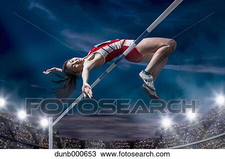 Japanese female high jump athlete jumping View Large Photo Image Stock Image - Japanese female high jump athlete jumping. Fotosearch