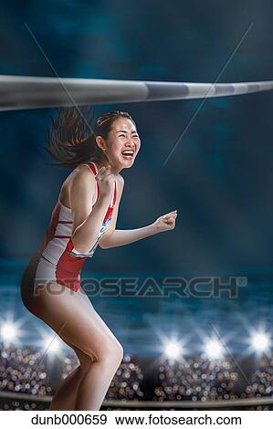 Japanese female high jump athlete View Large Photo Image Stock Photo - Japanese female high jump athlete. Fotosearch