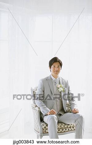 Japanese groom View Large Photo Image Stock Image - Japanese groom. Fotosearch