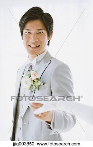 Japanese groom View Large Photo Image Stock Image - Japanese groom. Fotosearch