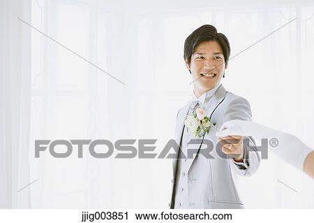 Japanese groom View Large Photo Image Stock Image - Japanese groom. Fotosearch
