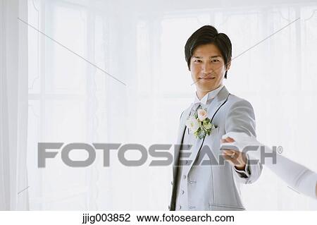 Japanese groom View Large Photo Image Stock Image - Japanese groom. Fotosearch