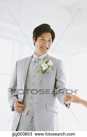 Japanese groom View Large Photo Image Stock Image - Japanese groom. Fotosearch