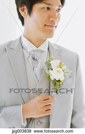 Japanese groom View Large Photo Image Stock Photo - Japanese groom. Fotosearch