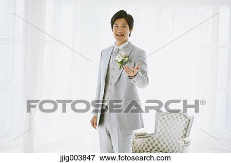 Japanese groom View Large Photo Image Stock Photo - Japanese groom. Fotosearch