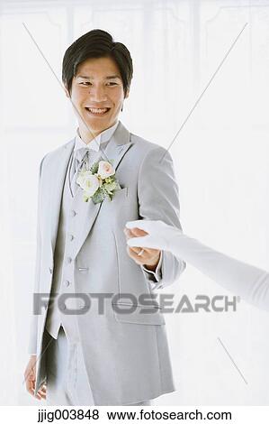 Japanese groom View Large Photo Image Stock Photo - Japanese groom. Fotosearch