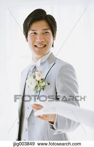 Japanese groom View Large Photo Image Stock Photo - Japanese groom. Fotosearch