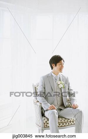 Japanese groom View Large Photo Image Stock Photography - Japanese groom. Fotosearch