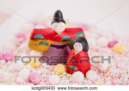 Stock Image - Japanese Hina dolls. Fotosearch