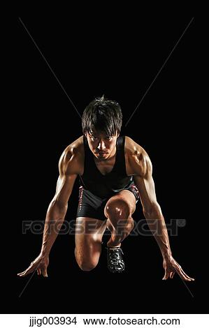 Picture - Japanese male athlete. Fotosearch