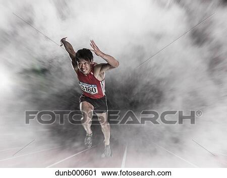 Japanese male athlete running View Large Photo Image Stock Image - Japanese male athlete running. Fotosearch
