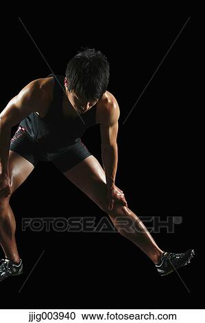 Stock Image - Japanese male athlete. Fotosearch