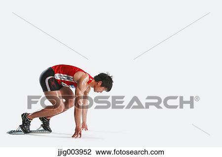 Stock Image - Japanese male athlete. Fotosearch
