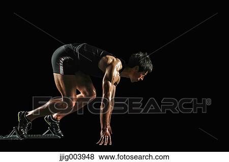 Stock Photo - Japanese male athlete. Fotosearch
