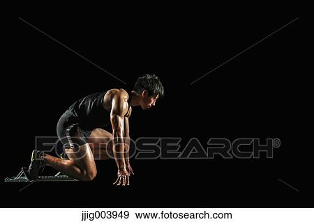 Stock Photo - Japanese male athlete. Fotosearch