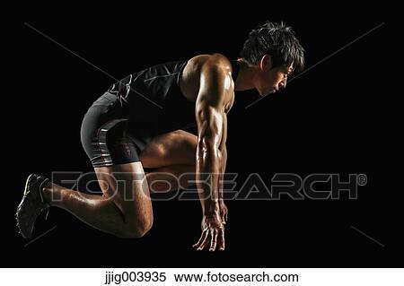 Stock Photography - Japanese male athlete. Fotosearch