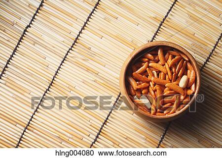 Stock Image - Japanese rice crackers. Fotosearch