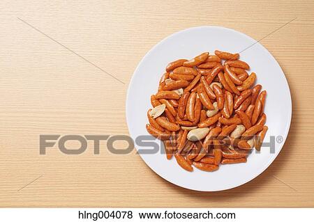 Stock Photo - Japanese rice crackers. Fotosearch