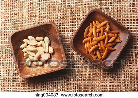 Stock Photo - Japanese rice crackers. Fotosearch