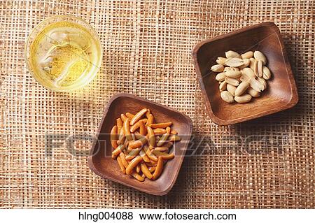 Stock Photo - Japanese rice crackers. Fotosearch
