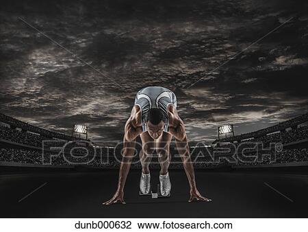 Japanese runner preparing to run View Large Photo Image Stock Image - Japanese runner preparing to run. Fotosearch