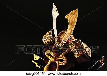 Japanese style Kabuto helm View Large Photo Image Picture - Japanese style Kabuto helm. Fotosearch