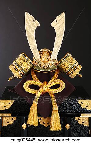 Stock Photography - Japanese style Kabuto helm. Fotosearch