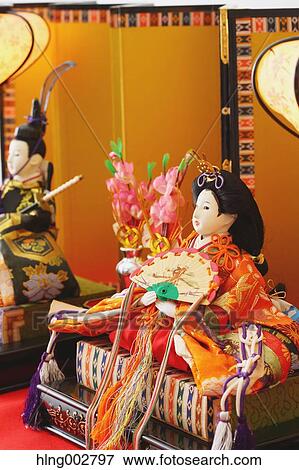 Stock Photo - Japanese traditional Hina dolls. Fotosearch
