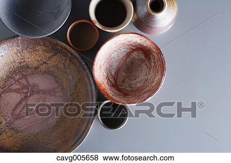 Japanese traditional pottery View Large Photo Image Stock Photo - Japanese traditional pottery. Fotosearch