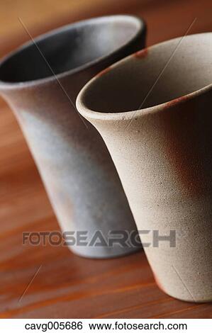 Stock Photograph - Japanese traditional pottery. Fotosearch