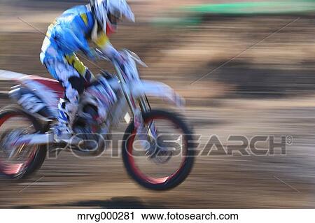 Motocross biker on dirt track View Large Photo Image Stock Image - Motocross biker on dirt track. Fotosearch