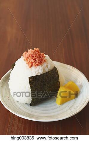 Onigiri View Large Photo Image Stock Photograph - Onigiri. Fotosearch