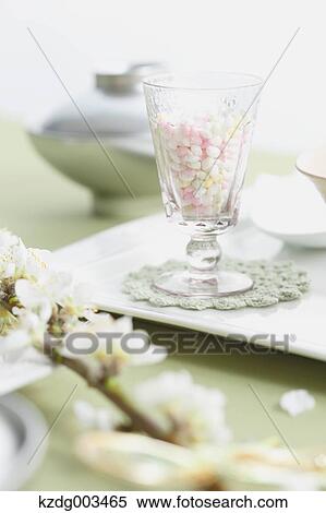 Stock Photography - Pastel color table coordinate. Fotosearch