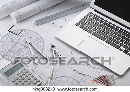 Planimetries in an architect studio View Large Photo Image Stock Image - Planimetries in an architect studio. Fotosearch